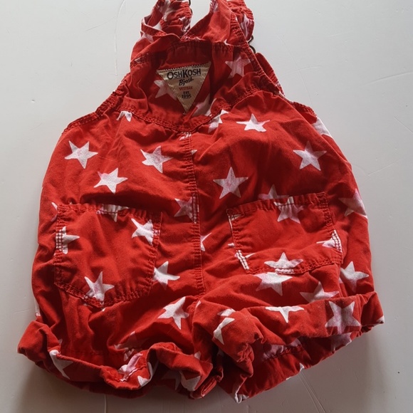 ☆☆ 3 for $ 21 Oshkosh Bgosh red /white girls stars - Picture 4 of 5